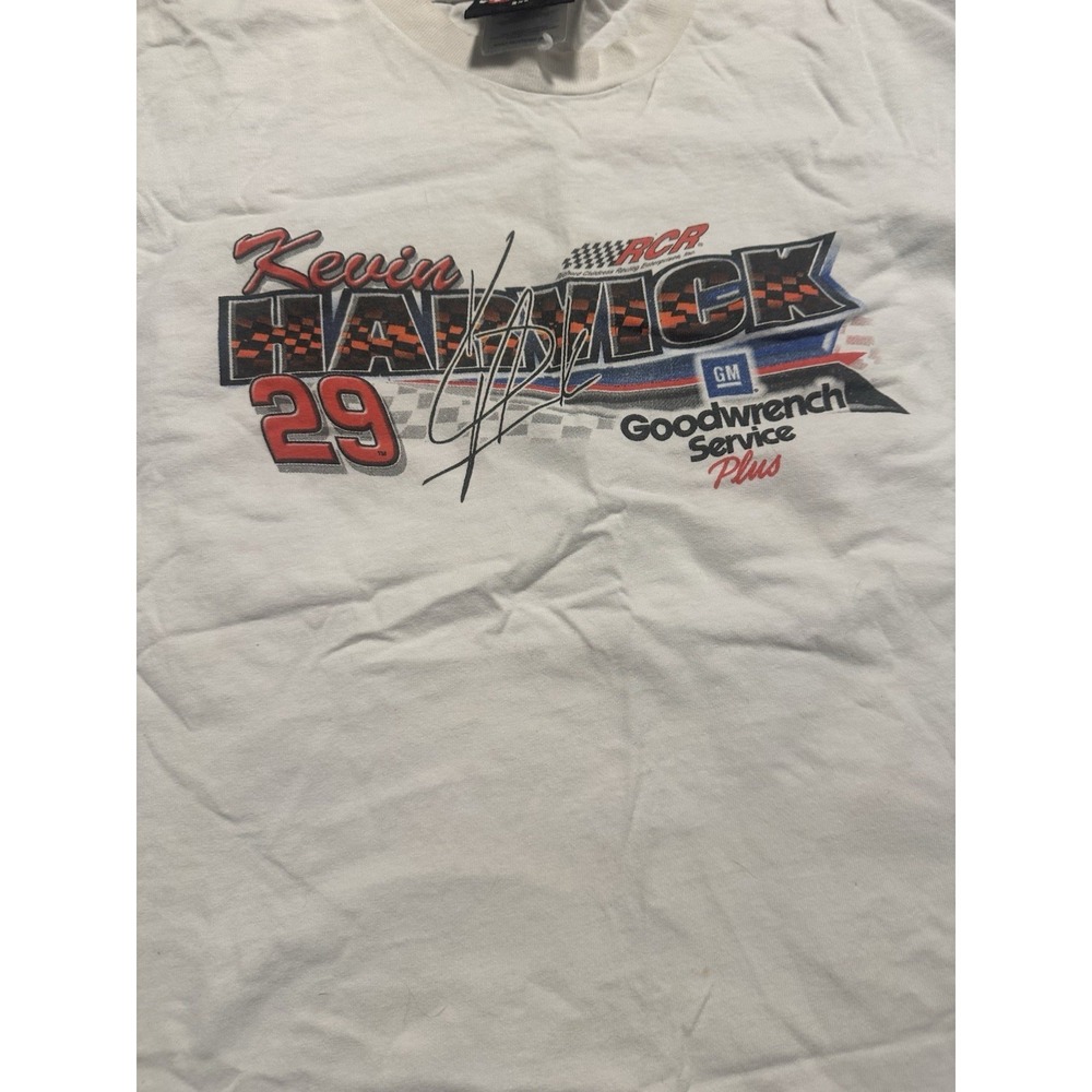 Vintage Y2K Kevin Harvick NASCAR GM Goodwrench The Right Stuff T-shirt Mens 2XL - Picture 7 of 9